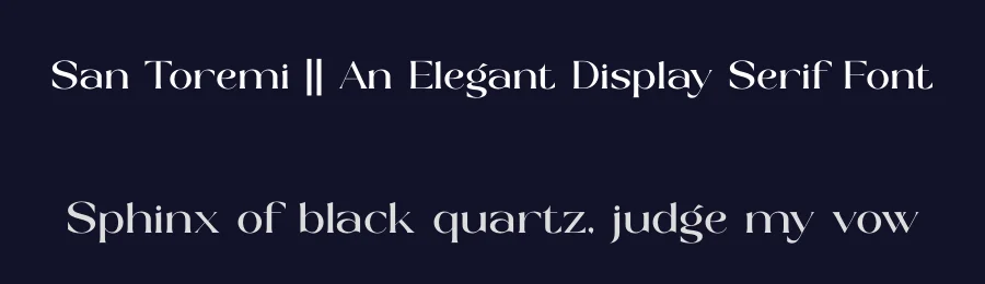 San Toremi || An Elegant Display Serif Font by SURATMI — Display Font — thumbnail 2