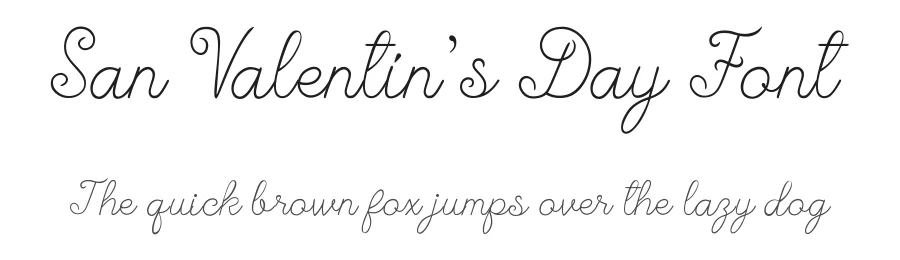San ValentΓnβs Day Font by Jaime Rangel Castro β Script Handwritten Font