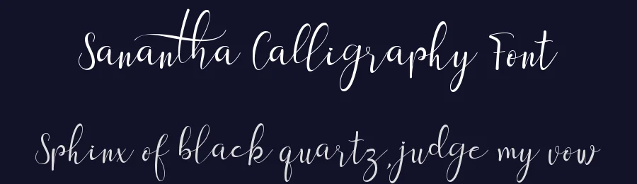 Sanantha Calligraphy Font by Yoga Letter — Script Handwritten Font — thumbnail 2
