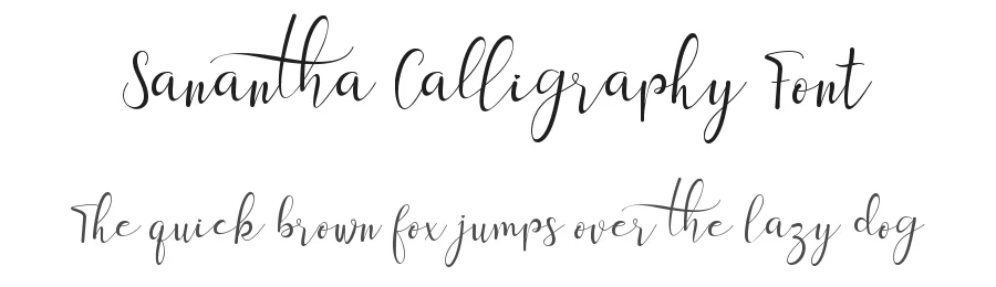 Sanantha Calligraphy Font by Yoga Letter — Script Handwritten Font