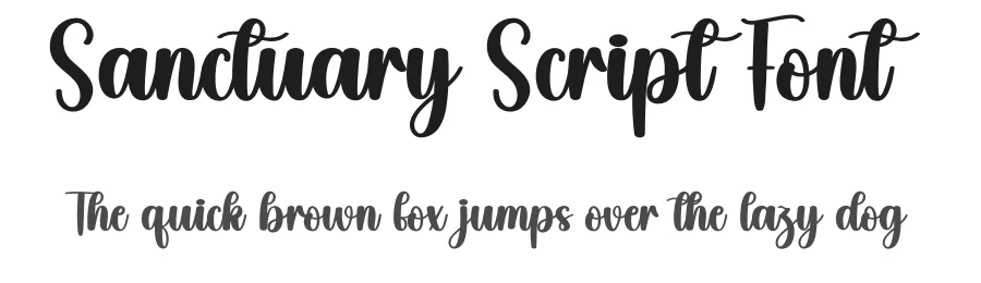 Sanctuary Script Font by creativeletter — Script Handwritten Font