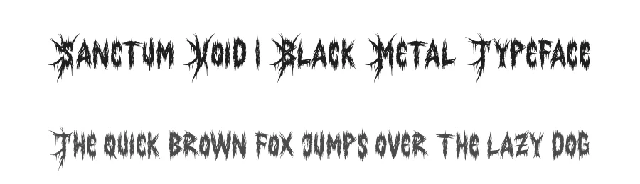 Sanctum Void | Black Metal Typeface by Denustudios — Display Font