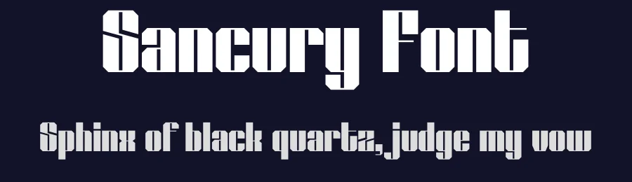 Sancury Font by Rantautype — Display Font — thumbnail 2