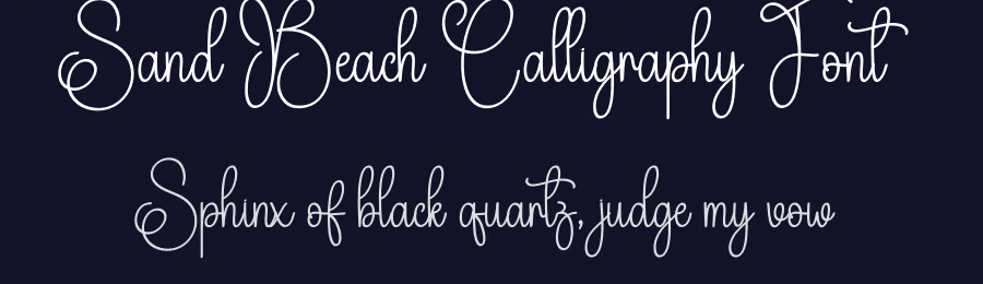 Sand Beach Calligraphy Font by creativeletter — Script Handwritten Font — thumbnail 2
