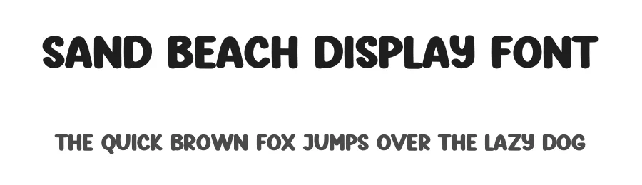 Sand Beach Display Font by creativeletter — Display Font