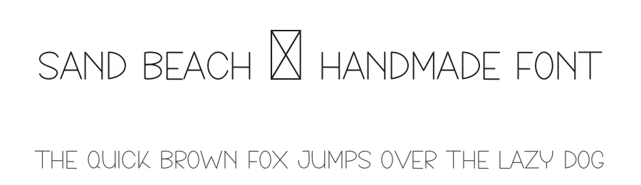 Sand Beach – Handmade Font by freshtypeink — Script Handwritten Font