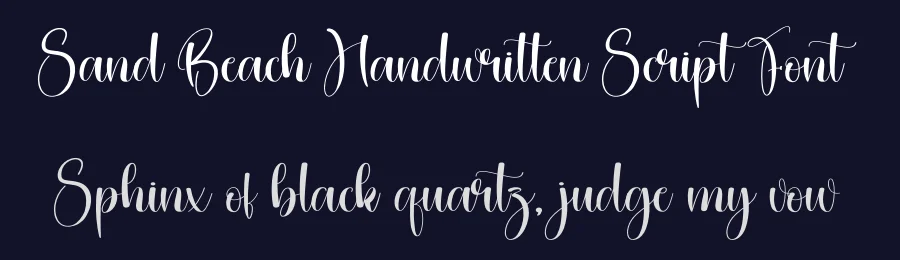 Sand Beach Handwritten Script Font by creativeletter — Script Handwritten Font — thumbnail 2