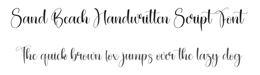 Sand Beach Handwritten Script Font by creativeletter — Script Handwritten Font