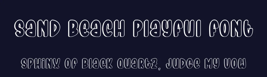 Sand Beach Playful Font by andikastudio — Display Font — thumbnail 2
