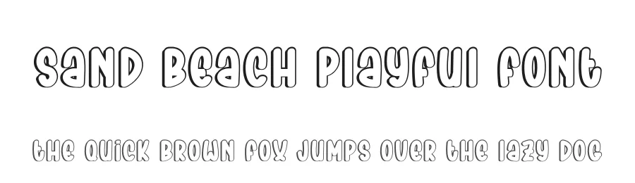 Sand Beach Playful Font by andikastudio — Display Font