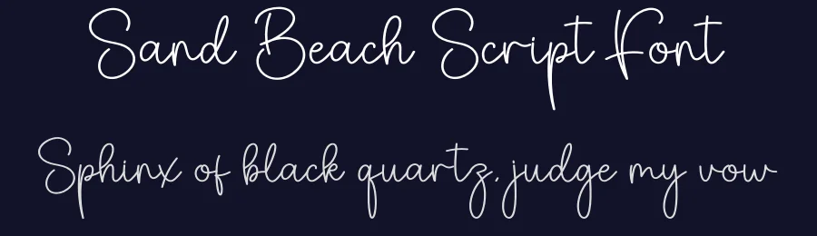 Sand Beach Script Font by creativeletter — Script Handwritten Font — thumbnail 2