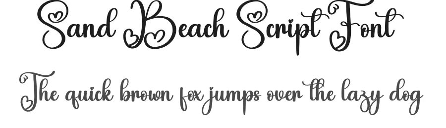 Sand Beach Script Font by andikastudio — Script Handwritten Font