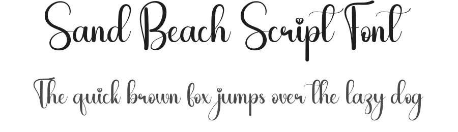 Sand Beach Script Font by andikastudio — Script Handwritten Font