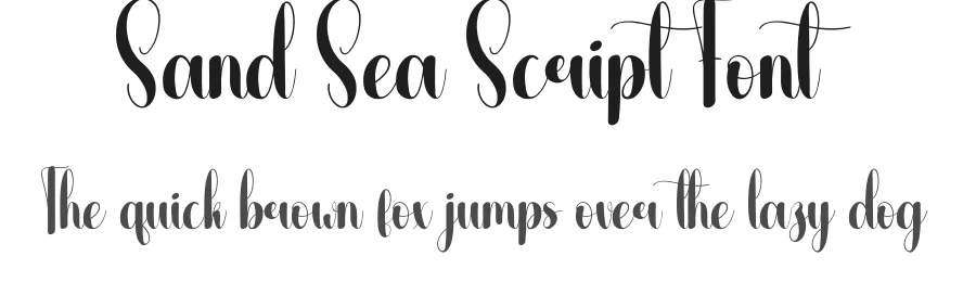 Sand Sea Script Font by andikastudio — Script Handwritten Font
