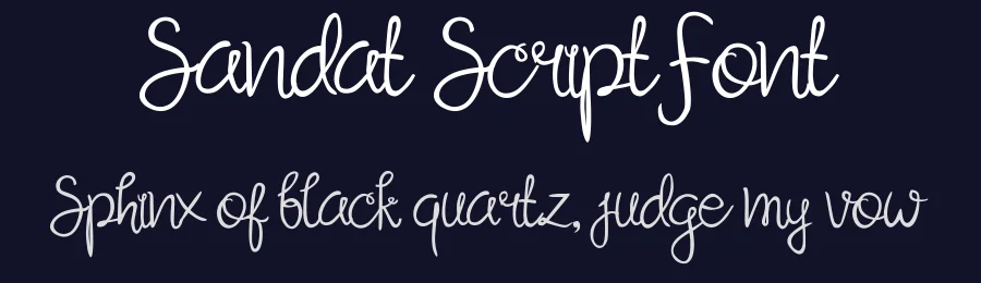Sandat Script Font by Typeface — Script Handwritten Font — thumbnail 2
