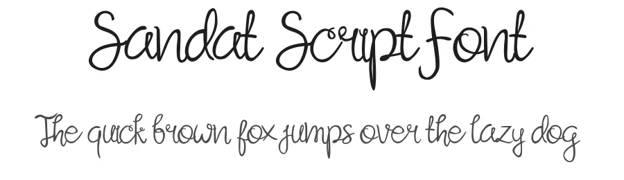 Sandat Script Font by Typeface — Script Handwritten Font