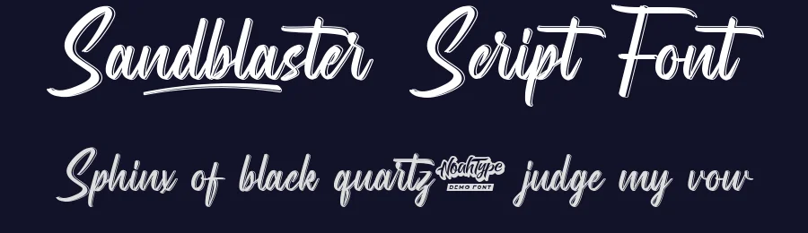 Sandblaster Script Font by noahtype — Script Handwritten Font — thumbnail 2