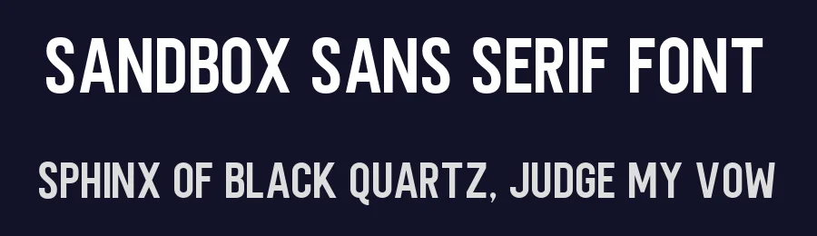 Sandbox Sans Serif Font by PrismLAB — Sans Serif Font — thumbnail 2