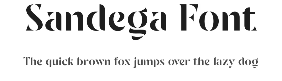 Sandega Font by locomotype — Display Font