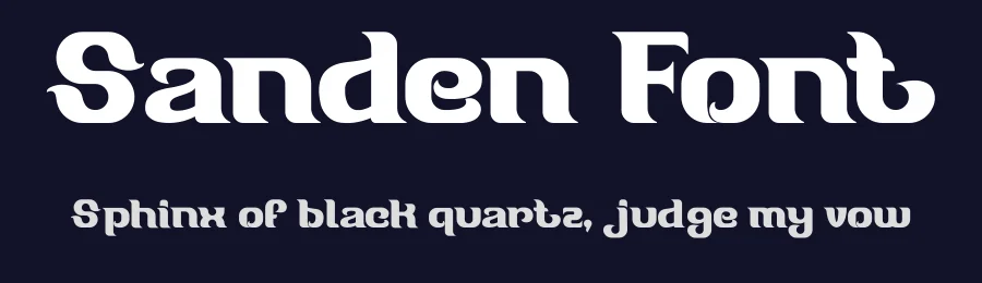 Sanden Font by JVMIYO DSGN — Display Font — thumbnail 2