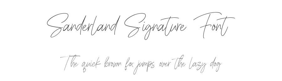 Sanderland Signature Font by Balevgraph Studio — Script Handwritten Font