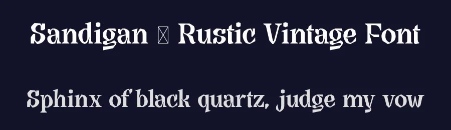 Sandigan – Rustic Vintage Font by Lorenzo Martinez — Display Font — thumbnail 2