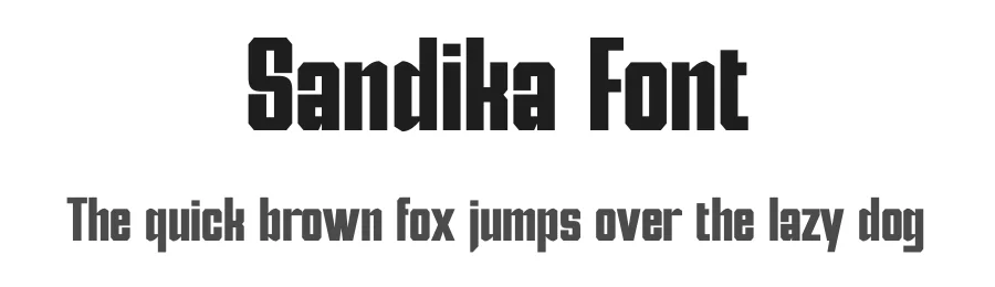 Sandika Font by TypeLogue — Sans Serif Font