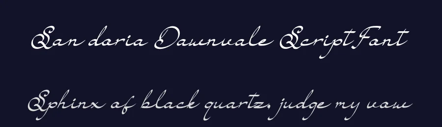 Sandoria Dawnvale Script Font by Denustudios — Script Handwritten Font — thumbnail 2