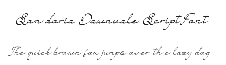 Sandoria Dawnvale Script Font by Denustudios — Script Handwritten Font