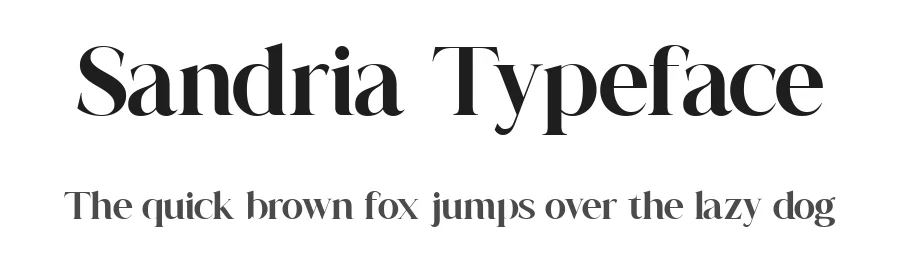 Sandria Typeface by Eternity.STD — Serif Font