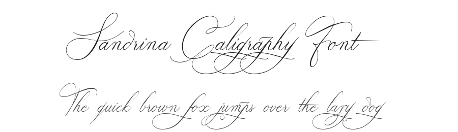 Sandrina Caligraphy Font by Bellinghamtype Foundry — Script Handwritten Font