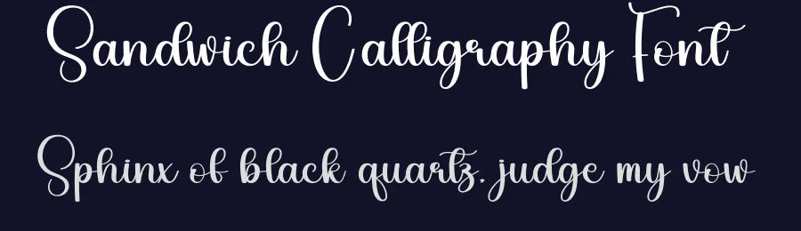 Sandwich Calligraphy Font by creativeletter — Script Handwritten Font — thumbnail 2