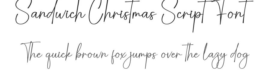 Sandwich Christmas Script Font by creativeletter — Script Handwritten Font