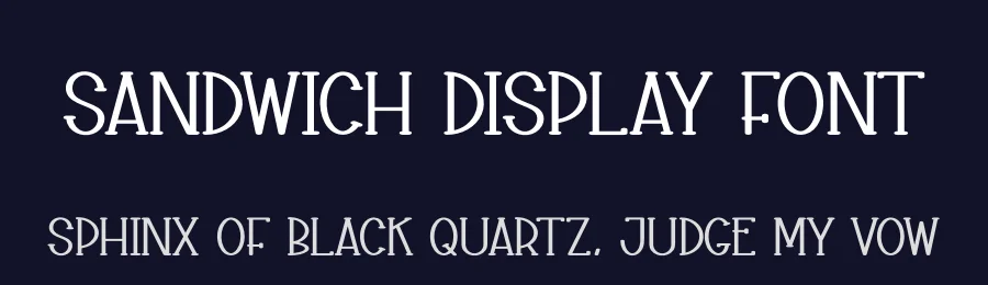 Sandwich Display Font by andikastudio — Display Font — thumbnail 2
