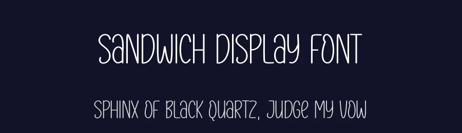 Sandwich Display Font by andikastudio — Display Font — thumbnail 2
