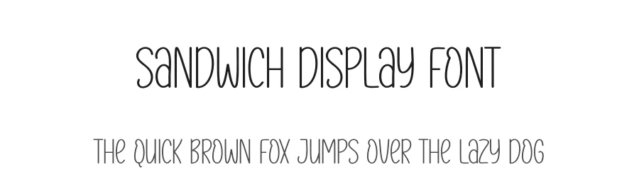 Sandwich Display Font by andikastudio — Display Font