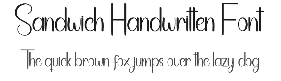 Sandwich Handwritten Font by andikastudio — Script Handwritten Font