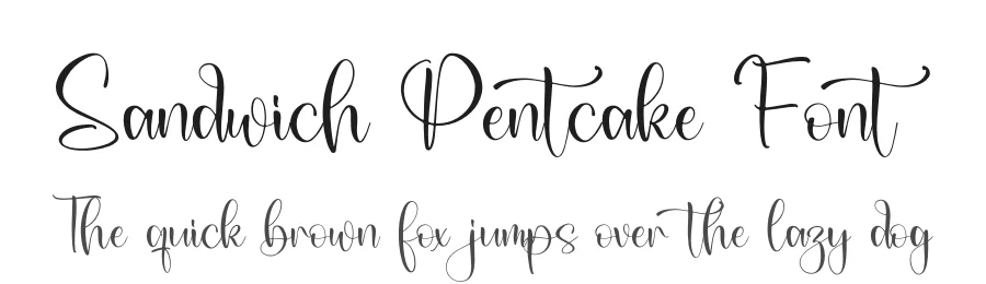 Sandwich Pentcake Font by letterfabric — Script Handwritten Font