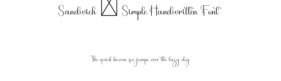 Sandwich – Simple Handwritten Font by freshtypeink — Script Handwritten Font