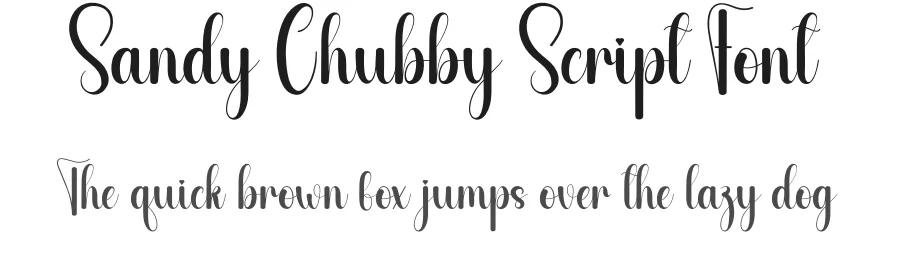 Sandy Chubby Script Font by andikastudio — Script Handwritten Font