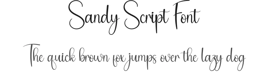 Sandy Script Font by andikastudio — Script Handwritten Font