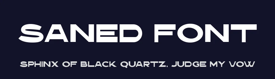 Saned Font by hishand studio — Display Font — thumbnail 2