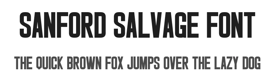 Sanford Salvage Font by Craftedtype — Decorative Font