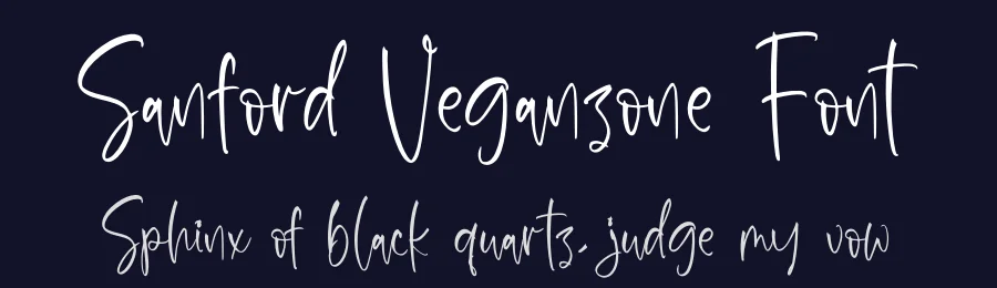 Sanford Veganzone Font by glorytype — Script Handwritten Font — thumbnail 2