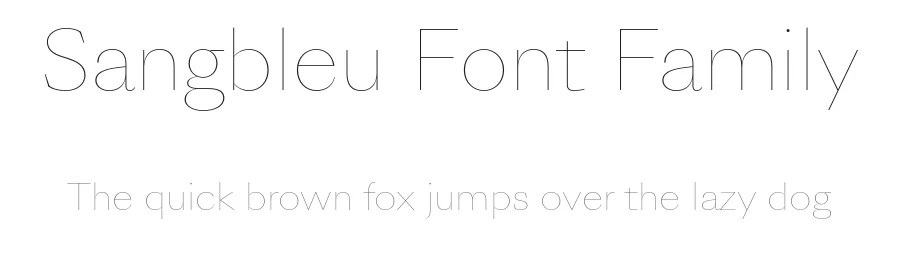 Sangbleu Font Family by Swiss Typefaces — Display Font