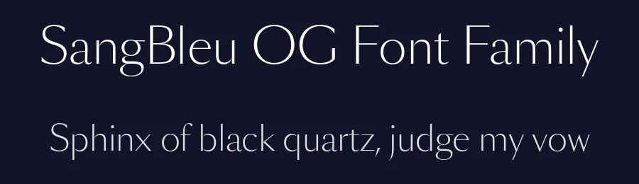 SangBleu OG Font Family by Swiss Typefaces — Display Font — thumbnail 2