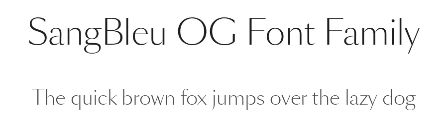SangBleu OG Font Family by Swiss Typefaces — Display Font