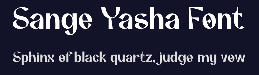 Sange Yasha Font by Maiko Hatta — Decorative Font — thumbnail 2
