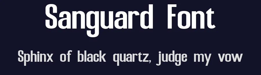 Sanguard Font by Marvadesign — Sans Serif Font — thumbnail 2