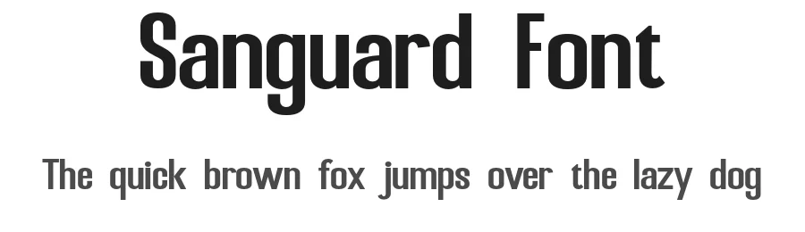 Sanguard Font by Marvadesign — Sans Serif Font